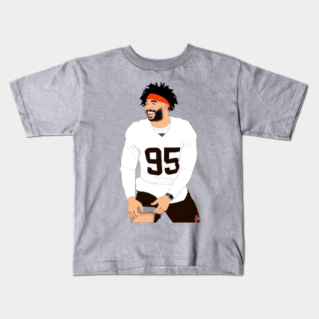 myles flash garrett 95 Kids T-Shirt by rsclvisual